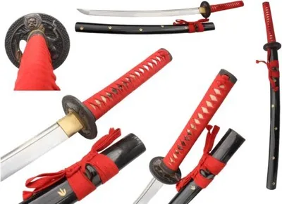 Zdjęcie produktu dla Profesjonalny miecz treningowy Wakizashi Lion Shorter Katana 81 cm, w 100% wykonany ręcznie | JOTS081W