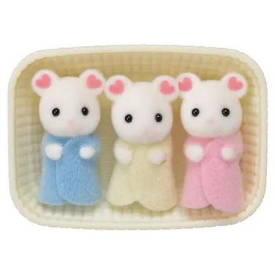 Produktbild von Sylvanian Families Baby Marshmallow Mäuse Drillinge 10395337