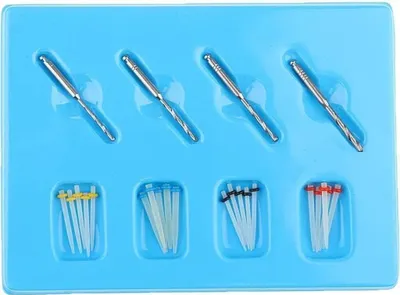 Produktbild von Dental Fiber Set 20 Stück Fiber Post & 4 Bohrer Zahnarzt Produkt