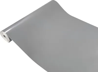 Produktbild von Klebefolie Möbel 45x1500 cm - Silber/Grau Glanz - Möbelfolie selbstklebend einfarbig - Folie für Möbel zur einfachen Renovierung von Türen, Tischen und Regalen - Klebefolie dekorativ und abwaschbar