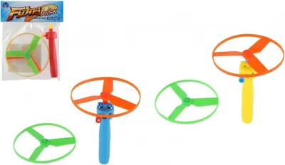 Produktbild von Auswerfer Propeller + Starter Kunststoff 9cm - Farbenmix