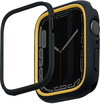 Image de Uniq Etui Moduo Apple Watch Series 4/5/6/7/8/9/Se/Se2 40/41Mm Czarny-Musztardowy/Midnight-Mustardy