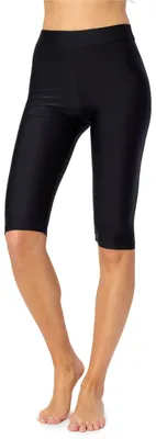 Produktbild von Bellivalini Damen Badehose Knielang Schmimmhose für Wassersport Bikinihose BLV50-286 (Schwarz, XS)