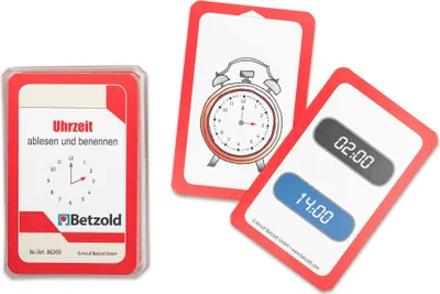 Produktbild von Betzold Uhrzeit - Karten für den magischen Zylinder, Kartenset für Selbstständiges Lernen