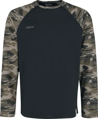 Produktbild von Forplay Langarmshirt Herren Jerry camouflage/schwarz XXL