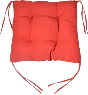 Produktbild von Stuhlkissen, Sitzkissen 40x40 cm mit Bändern Sitzpolster mit Schleifenband, Sitzauflage Auflage, Stuhlauflage, Bequeme, Weichem, für Esszimmer, Küche