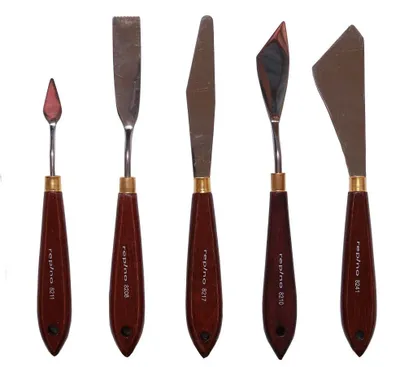Malspachtel-Set, 5 Stück, verschiedene Größen und Formen
