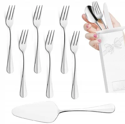 Image de Amefa Baguette Ensemble 7 pièces fourchettes spatule à gâteau
