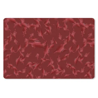 Produktbild von MuchoWow® Schreibtischunterlage Muster - Rot - Camouflage 60x40 cm - XXL Mauspad - Großes Mauspad