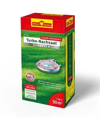 Image de Wolf Garten LR-S 50 Turbo sursemis gazon ombre 1 kg boîte pliante
