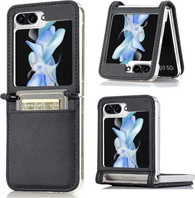 Produktbild von König Design Hülle kompatibel mit Samsung Galaxy Z Flip5 5G Kunststoff Soft Handyhülle - Handy Case Schwarz