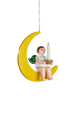Obrázek produktu pro Okenní obraz anděl na měsíci s průchodkou pro Lumix LED výška 30 cm NOVINKA