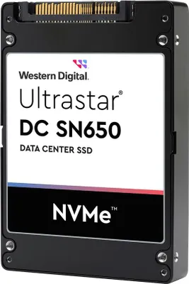 Produktbild von Western Digital DC SN650 U.3 15MM 15360GB PCIe BICS5 ISE