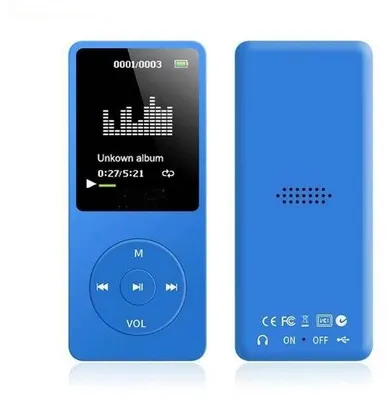Produktbild von AIORBER MP3 MP4 Musik-Player für Kinder, 16GB Speicher, 1,8 Zoll Farbdisplay, integrierter Lautsprecher, Schnellladung, tragbar,MP3-Player,Schwarz