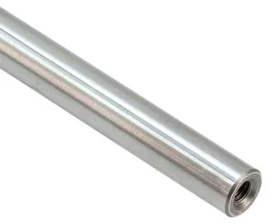 Produktbild von Makeblock Präzisionswelle Ø8 mm, h6, geschliffen u. gehärtet, Gewindebohrungen M4x12 - Länge: 312 mm