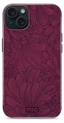 Produktbild von MIO iPhone 15 MagSafe Hülle Hardcase Backcover - Berry Blooms