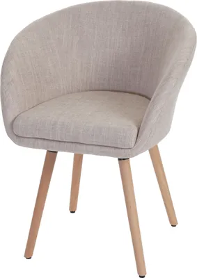 Obrázek produktu pro Jídelní židle Malmö T633, Židle Kuchyňská židle, Retro design 50. let  Textil, krémová/šedá