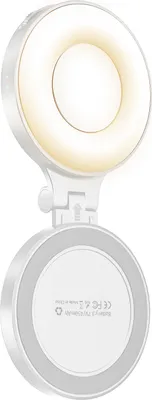 Produktbild von Magnetisches LED-Fuelllicht fuer Telefon-Selfie-Licht, faltbares Smartphone-Licht, 2500 K šC 8500 K, dimmbar, eingebauter Akku, Selfie-Spiegel-Ersatz fuer iPhone 16/15/14/13/12, Android-Telefon, Vlog-Selfie, Live-Streaming, Make-up