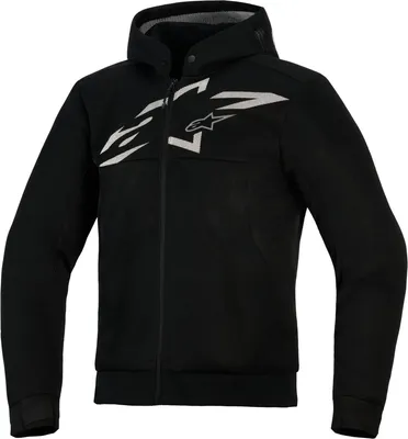 Produktbild von Alpinestars Chrome Superairflow Motorrad Zip Hoodie, schwarz/grau/weiß, M