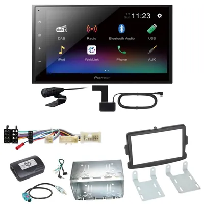 Produktbild von Pioneer DMH-A340DAB DAB+ Bluetooth Einbauset für Dacia Duster Lodgy Logan