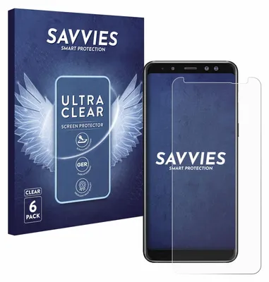 Produktbild von 6x Für Samsung Galaxy A8 2018 Schutzfolie Savvies Displayschutz Display Schutz Folie Klar Transparent