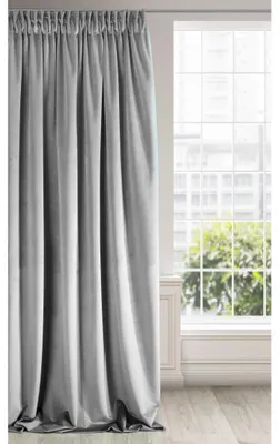 Produktbild von Eurofirany 315202, Durchscheinend, Grau, Einfarbig, Polyester, Aufhängungshaken, 290 g/m²