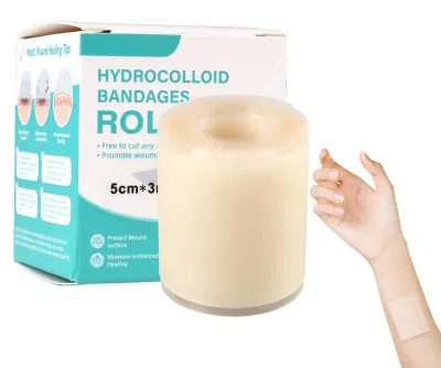 Image de Rouleau de pansements hydrocolloïdes, respirants, de 5 cm x 3 m, pour la protection de la peau