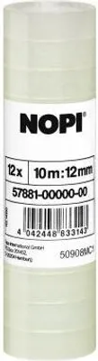 Immagine prodotto di Nopi 57881-00000-00 Klebefilm NOPI® transparent, PP, unsichtbar, Bandgröße (L x B): 10 m x 12 mm