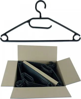 Produktbild von Kleiderbügel E-Business, 50 Stück, 22x41x0,8cm,
