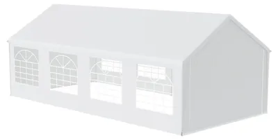 Image de Tente de fête - Tente pour événements - Pavillon - Tente de jardin - Tente d'extérieur - 24 m² - Structure en acier galvanisé