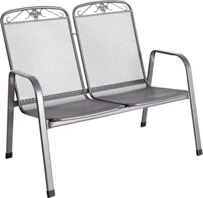 Produktbild von MWH Savoy 2-Sitzer-Bank - Material: Metall, Farbe: Eisengrau, Maße: 75 cmx107,5 cmx93 cm; 879004