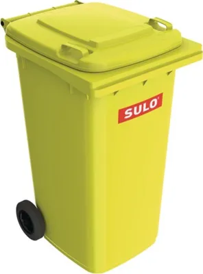 Produktbild von Veľký kontajner na odpad 240l HDPE žltý mobilný, podľa EN 840 SULO