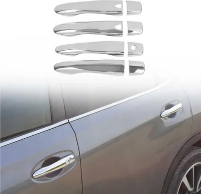 Image de Couverture de poignée de porte pour Nissan Qashqai 2014-2021 en Acier chromé