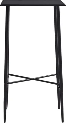 Produktbild von Schwarzer Bartisch aus MDF, 60 x 60 x 111 cm