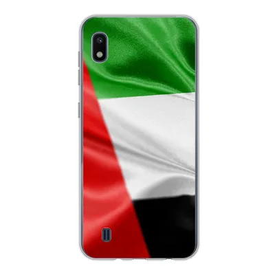 Produktbild von MuchoWow® Handyhülle Schutzhülle Hülle für Samsung Galaxy A10 Die Flagge der Vereinigten Arabischen Emirate Silikon Softcase Handy Hülle - Schutzhülle