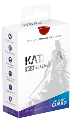 Obrázek produktu pro Ultimate Guard Katana Sleeves Standard Size (100) - Červená