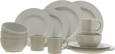 Produktbild von Rota Camping Geschirrset Beige 16-teilig