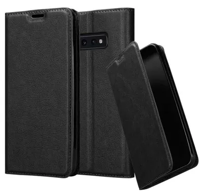 Obrázok produktu pre Cadorabo puzdro pre Samsung Galaxy S10e ochranný kryt v čiernej farbe puzdro na mobilný telefón kryt magnetické zatváranie