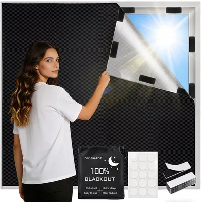 Imagen del producto de Rolgardina opaca, 200 x 150 cm, sin necesidad de taladrar, ideal para dormitorios