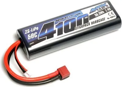 Zdjęcie produktu dla ANTIX by LRP 4100 - 7.4V - 50C LiPo Car Stickpack Hardcase - T - Plug