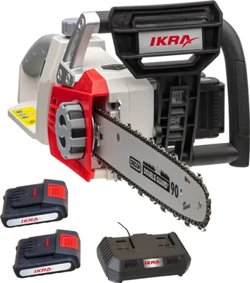 Image de Tronçonneuse sans fil 40V - Guide OREGON 35,5 cm - 2 batteries lithium 2.0Ah - Chargeur Double - Tendeur de chaine rapide IKRA