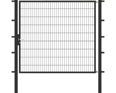 Immagine prodotto di Alberts 647797 Cancello singolo Flexo con accessori, antracite, larghezza 150 cm, altezza 180 cm