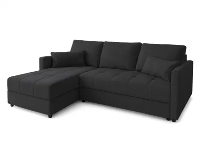 Produktbild von AX LIVING Ecksofa Klein mit Schlaffunktion Dolceo PIK L Graphit 226 cm