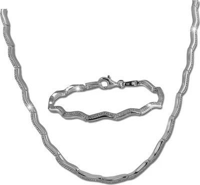 Image de SilverDream Collier Bracelet Femme Argent Sterling Zirconia Ensemble de bijoux D2SDS461W