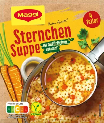 Produktbild von Maggi Guten Appetit Sternchen Suppe mit natürlichen Zutaten 55g