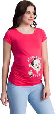 Produktbild von Umstandsshirt Kurzarm Best Mom Ever mit Motiv Schwangerschaft M.M.C.