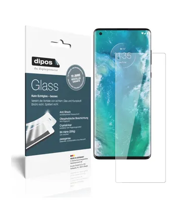 Produktbild von 2x Schutzfolie für Motorola Edge - Anti-Shock 9H Folie dipos Glass Kunststoffglas