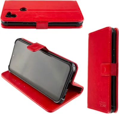 Produktbild von caseroxx puzdro na mobilný telefón kompatibilné s Gigaset GS5 Pro SE / GS5 / GS5 Lite / GS5 Senior Knižková taška Wallet Case v červená