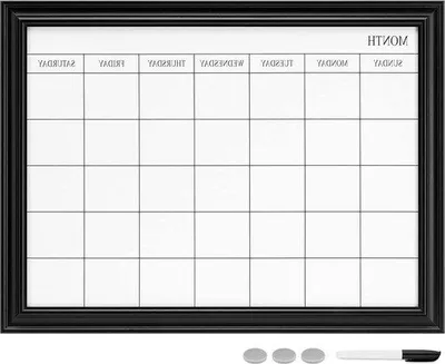 Produktbild von Famanu Whiteboard Magnetisch mit Wochenplaner - 60 x 45 cm
