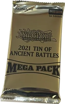 Produktbild von Yu-Gi-Oh! 2021 Tin of the Ancient Battles Mega Pack Booster Englisch